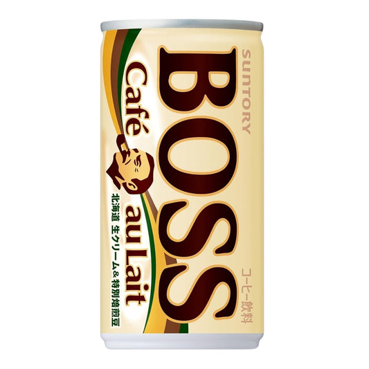 Suntory Boss Cafe Au Lait DAMAGED CAN (JAPAN)