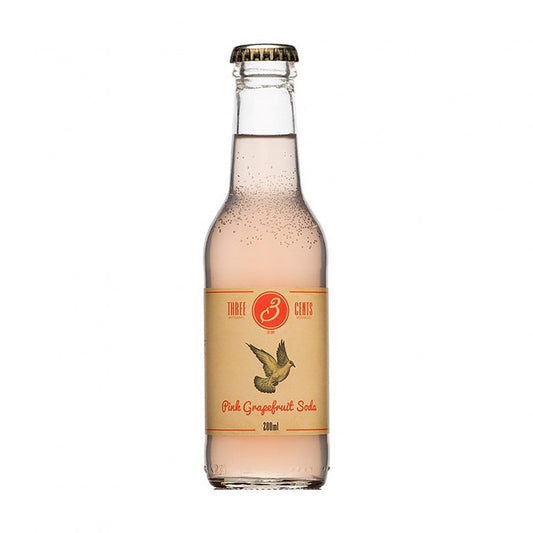 Three Cents Pink Grapefruit Soda 200mL (GREECE)